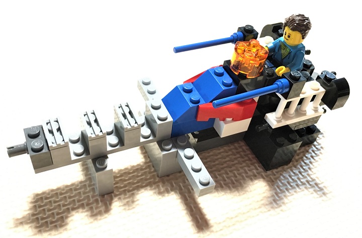 how to make a mini lego spaceship